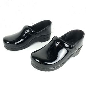 Dansko Patent Leather Clogs Black Size 41